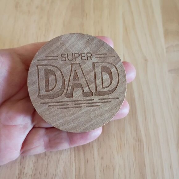 Other - NEW Hallmark Super Dad Wooden Magnet Bottle Opener Gift